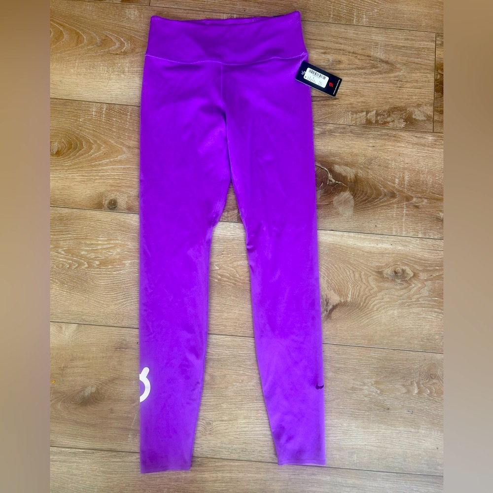 Peloton Nike Dry-Fit Vibrant Purple Leggings